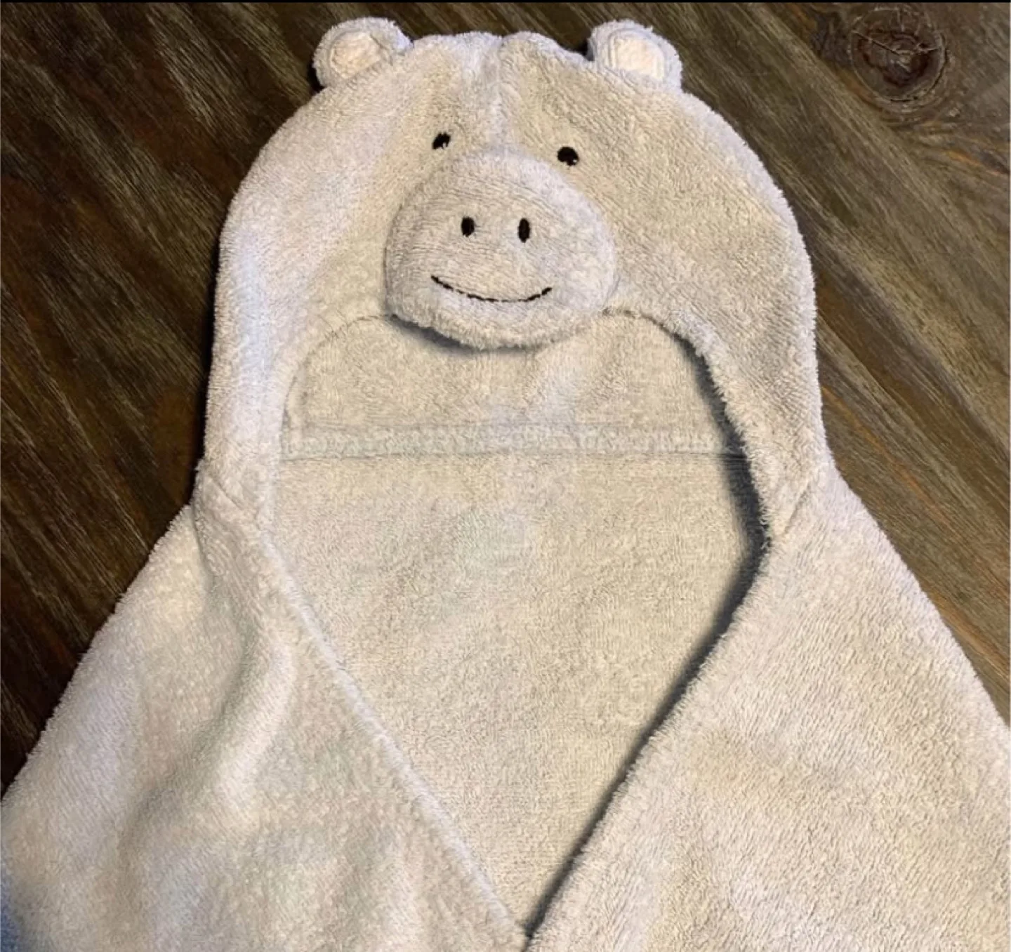 Two Baby Hooded Towels - Duck and Hippo image indicator(2)