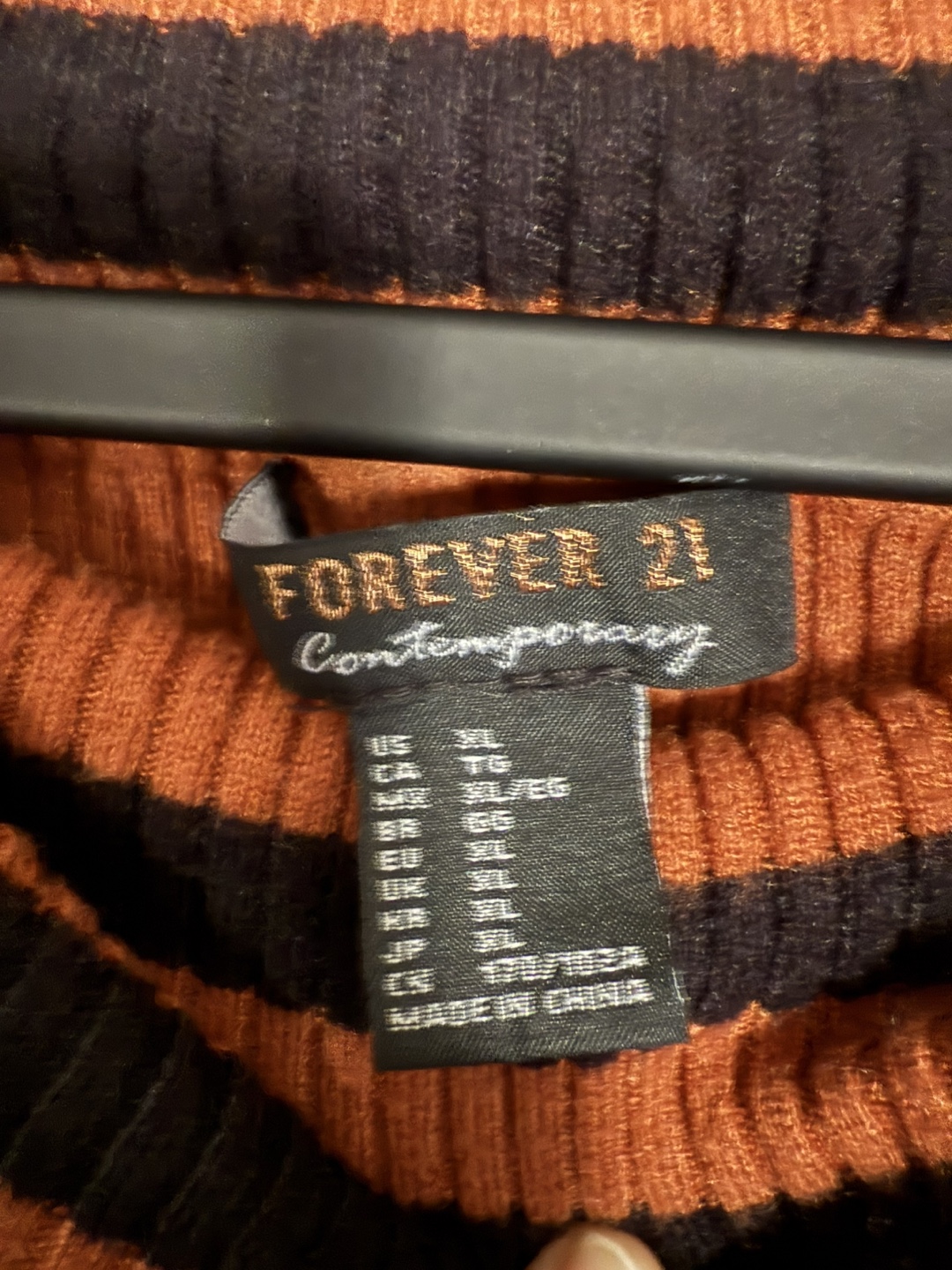 Contemporary Brown and Black Striped Sweater - photo 2