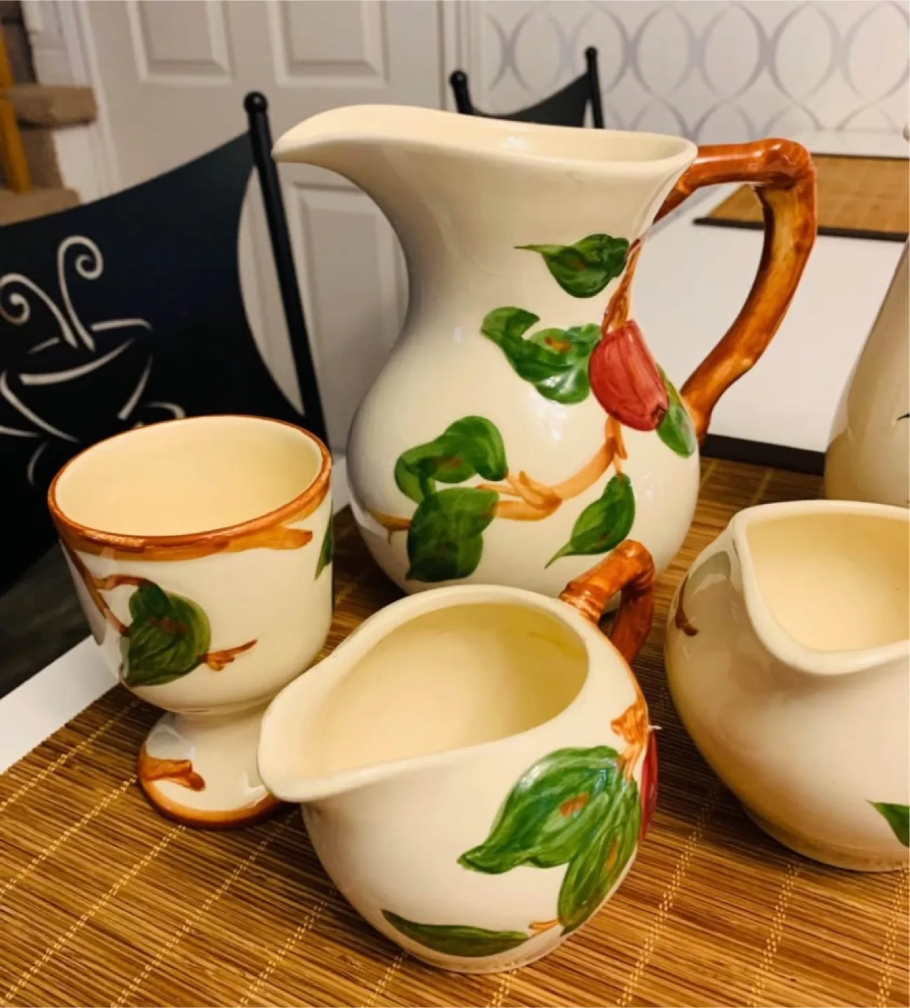 Franciscan Apple Blossom Creamer and Pitcher Set image indicator(3)