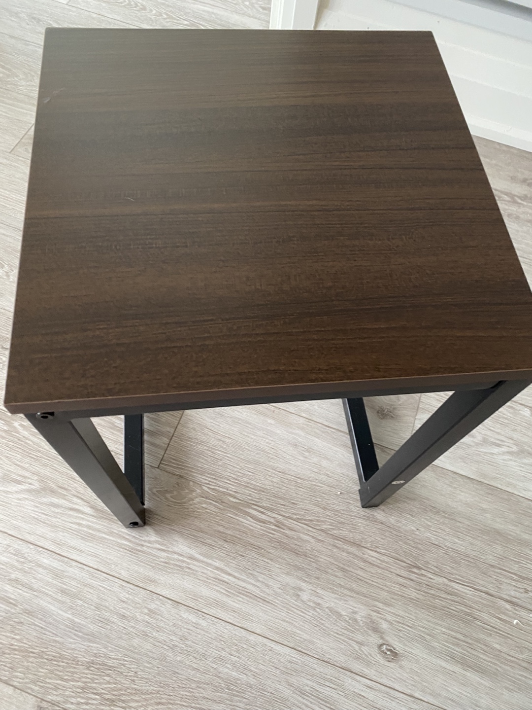 Dark Brown Square End bench