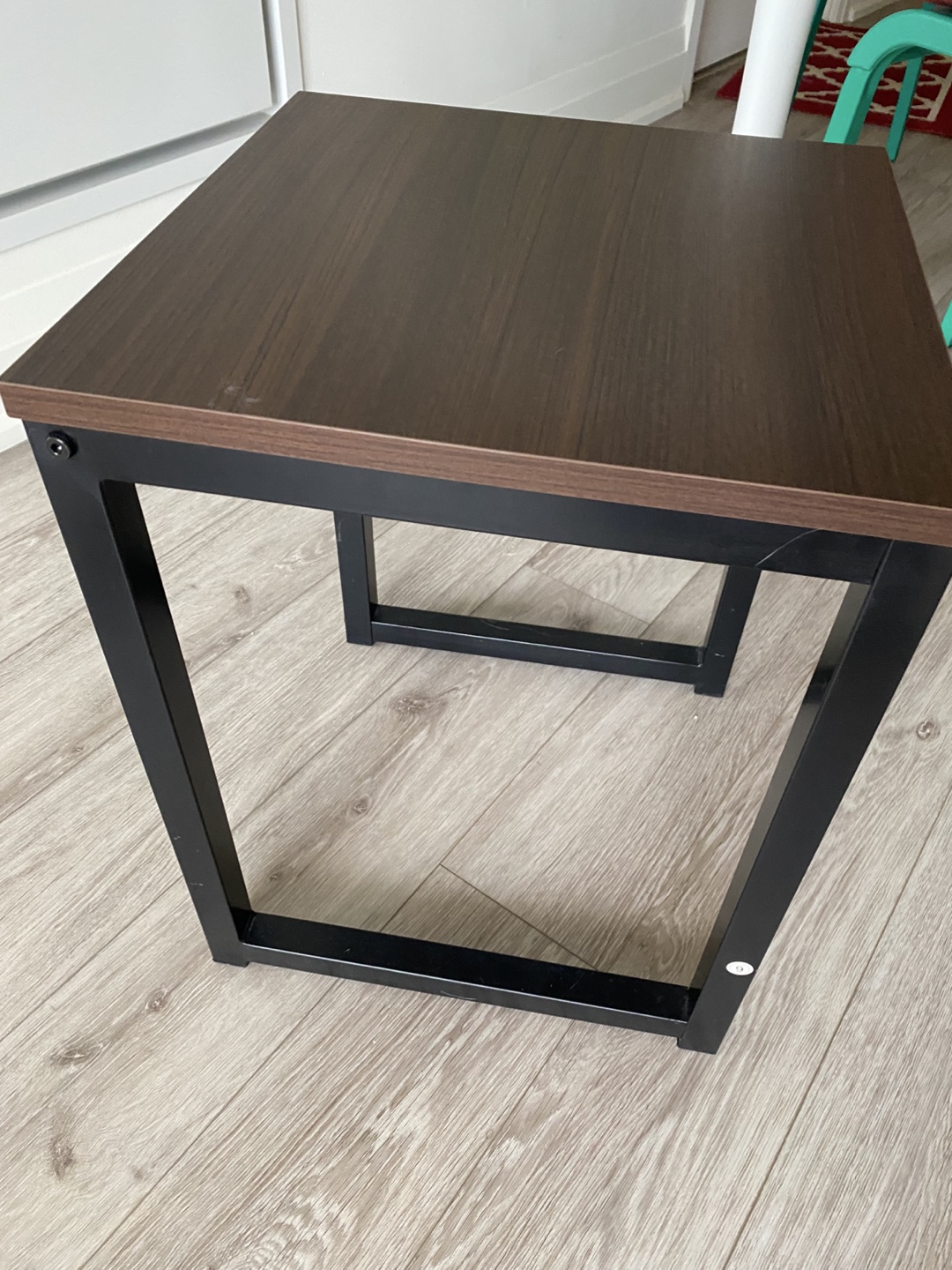 Dark Brown Square End bench - photo 2