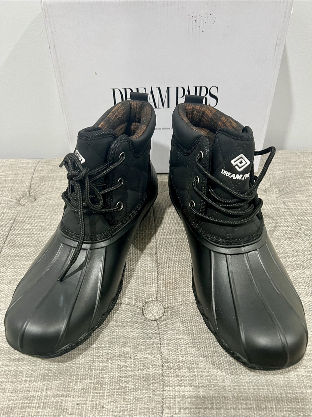 Dream Pairs Black Quilted Duck Boots - photo 2
