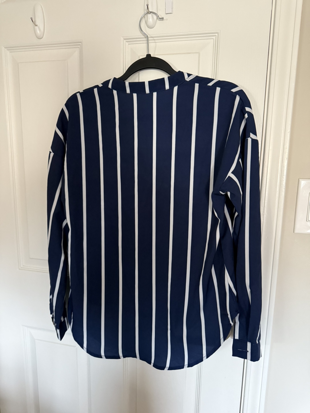 Navy and White Striped Blouse, - photo 2
