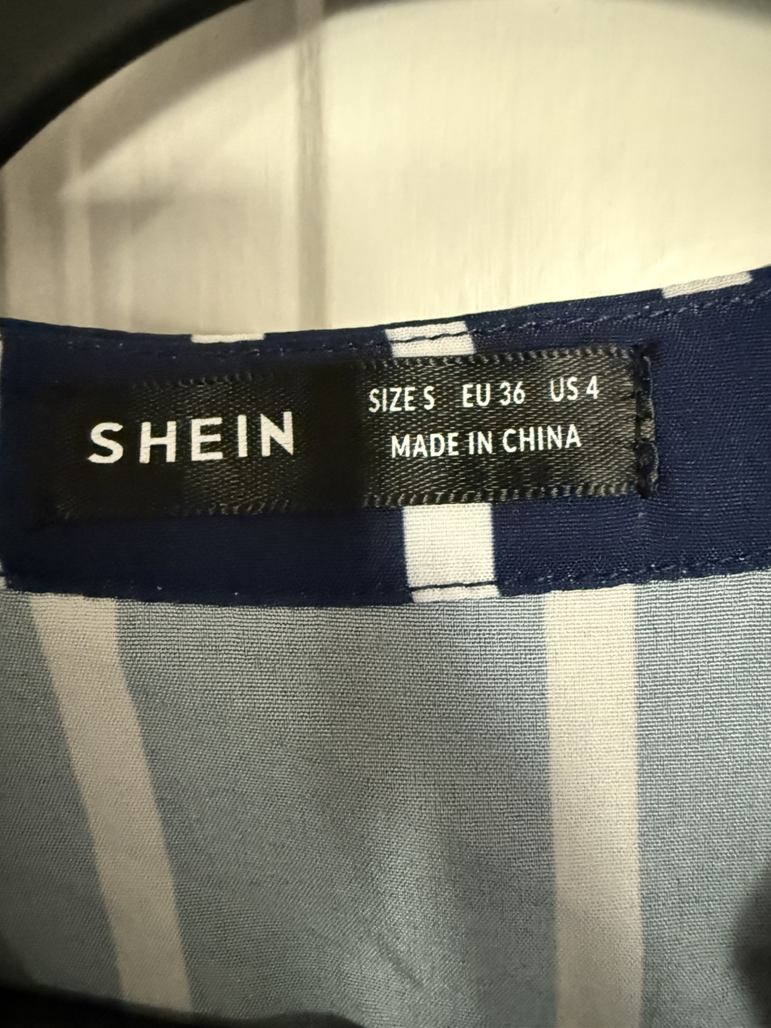 Navy and White Striped Blouse, - photo 3