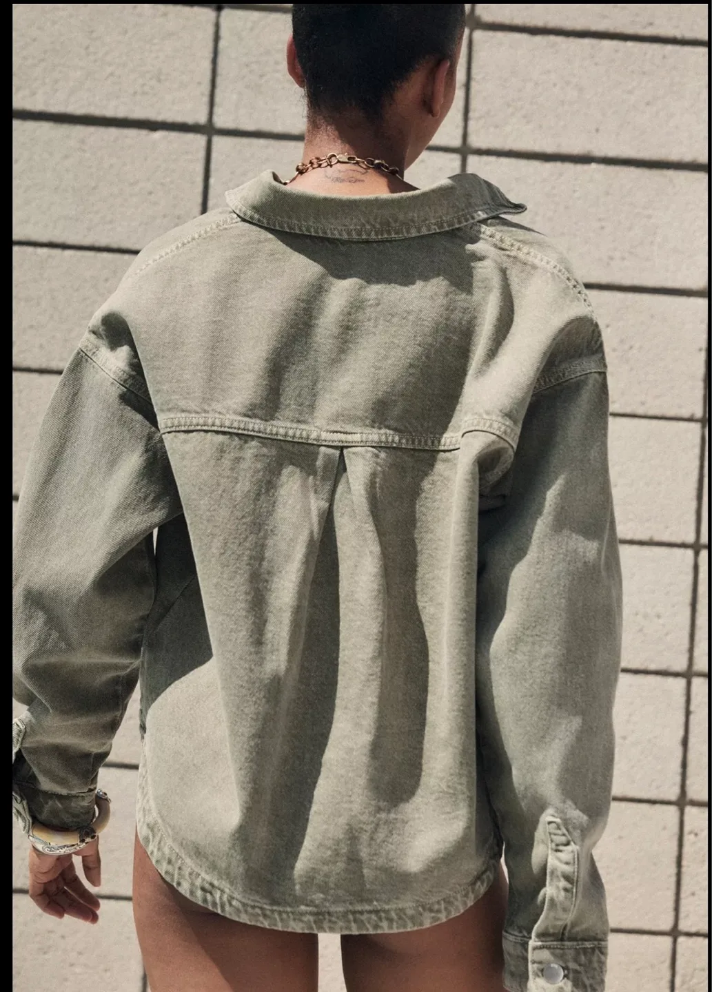 Zara - pocketed denim jacket image indicator(4)