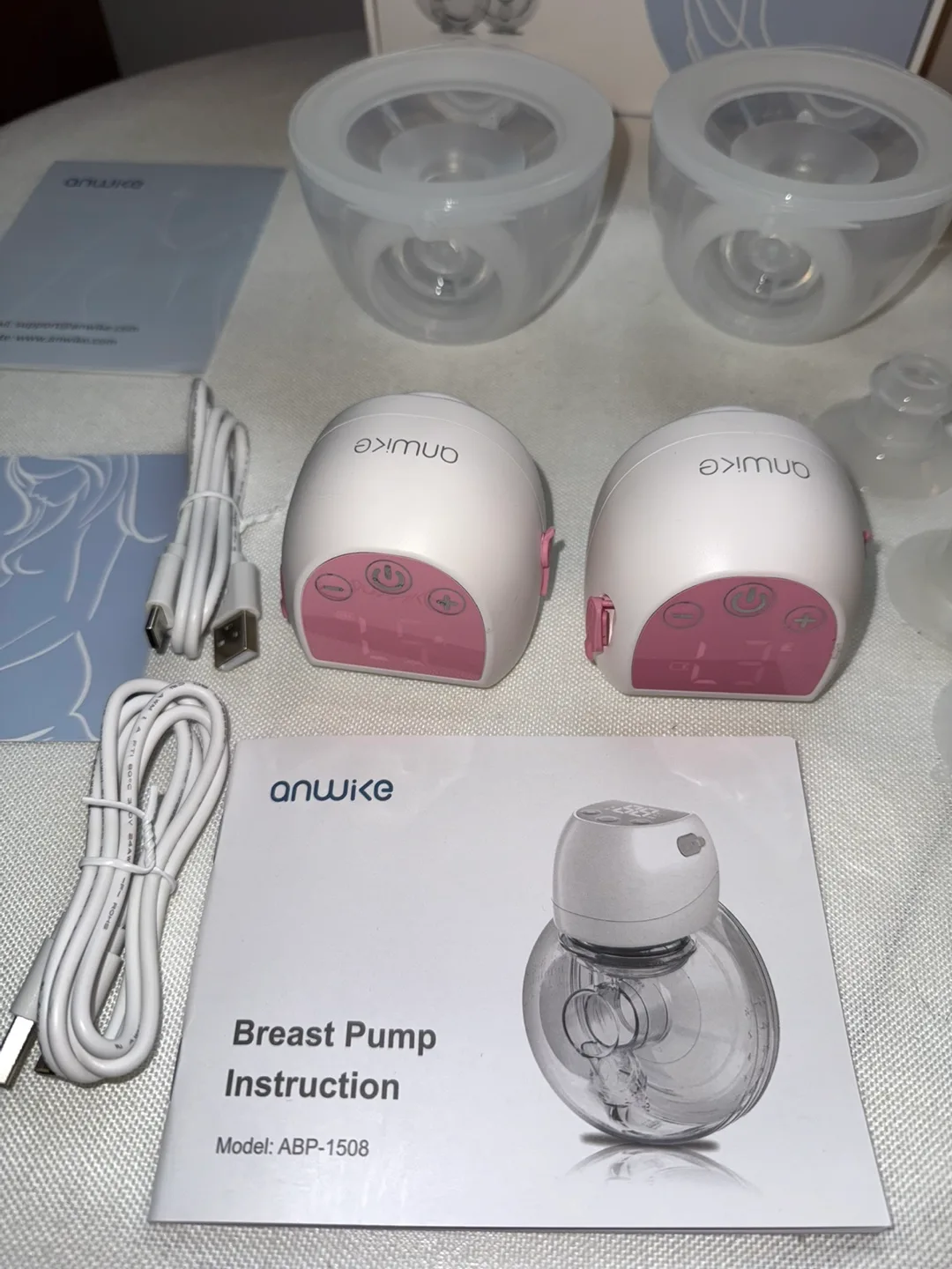 Anwike 1508 Ultra-Light Wearable Breast Pump image indicator(6)