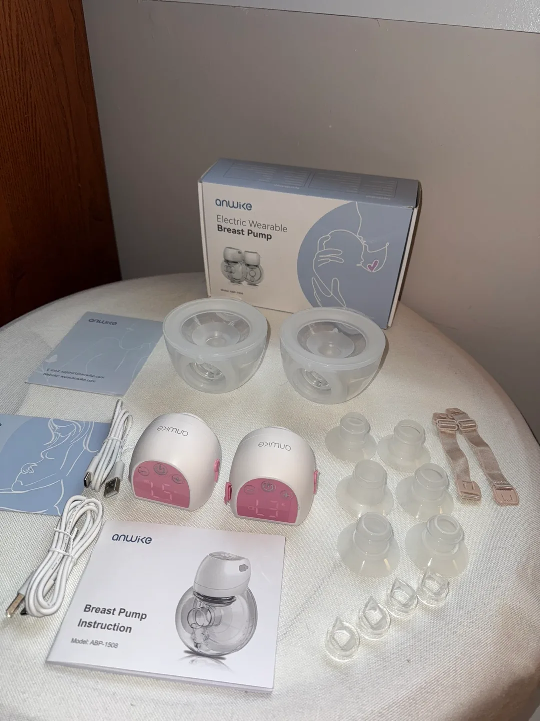 Anwike 1508 Ultra-Light Wearable Breast Pump image indicator(5)