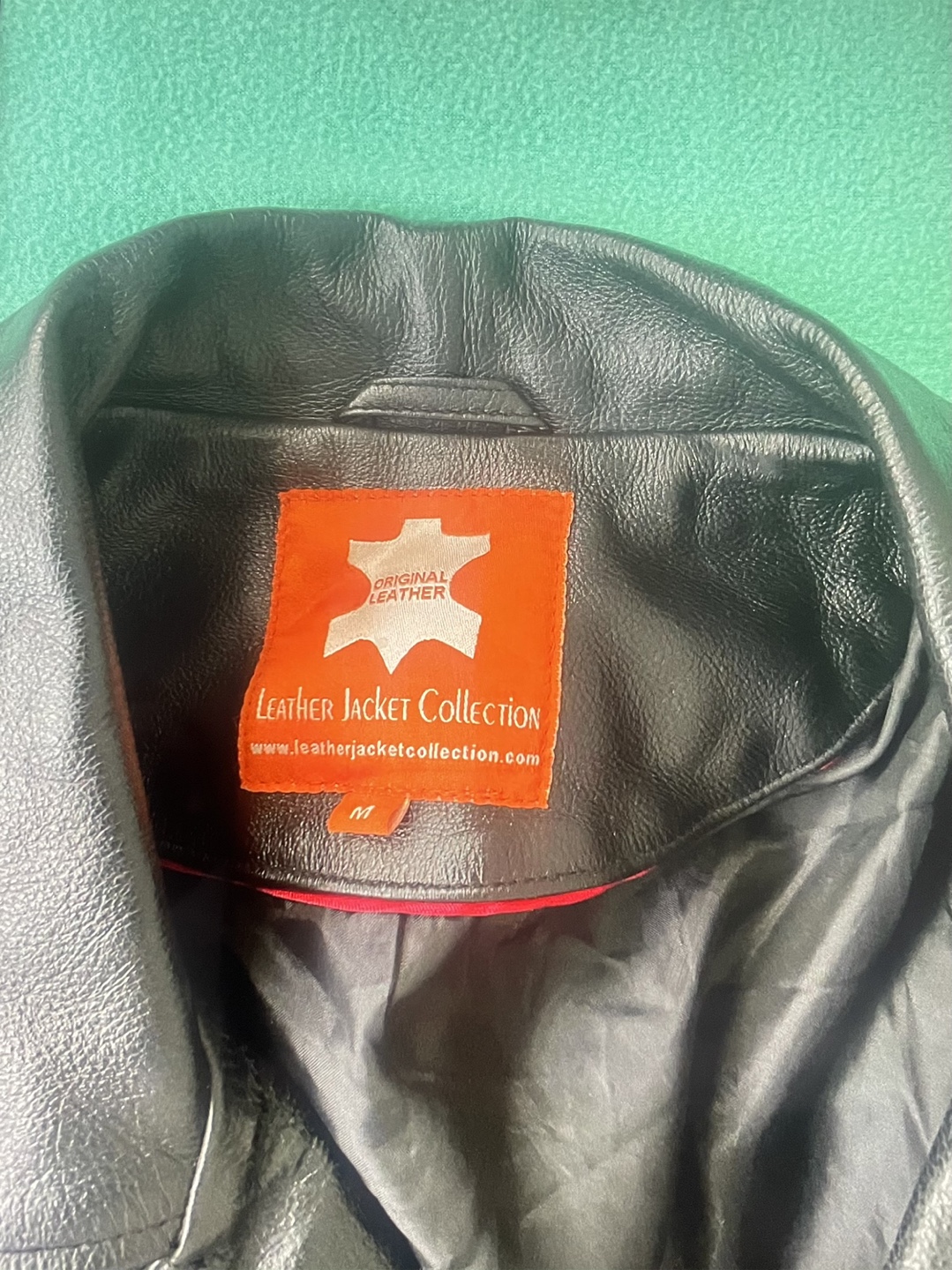Men's Leather Black Leather Jacket Size M/L - photo 3