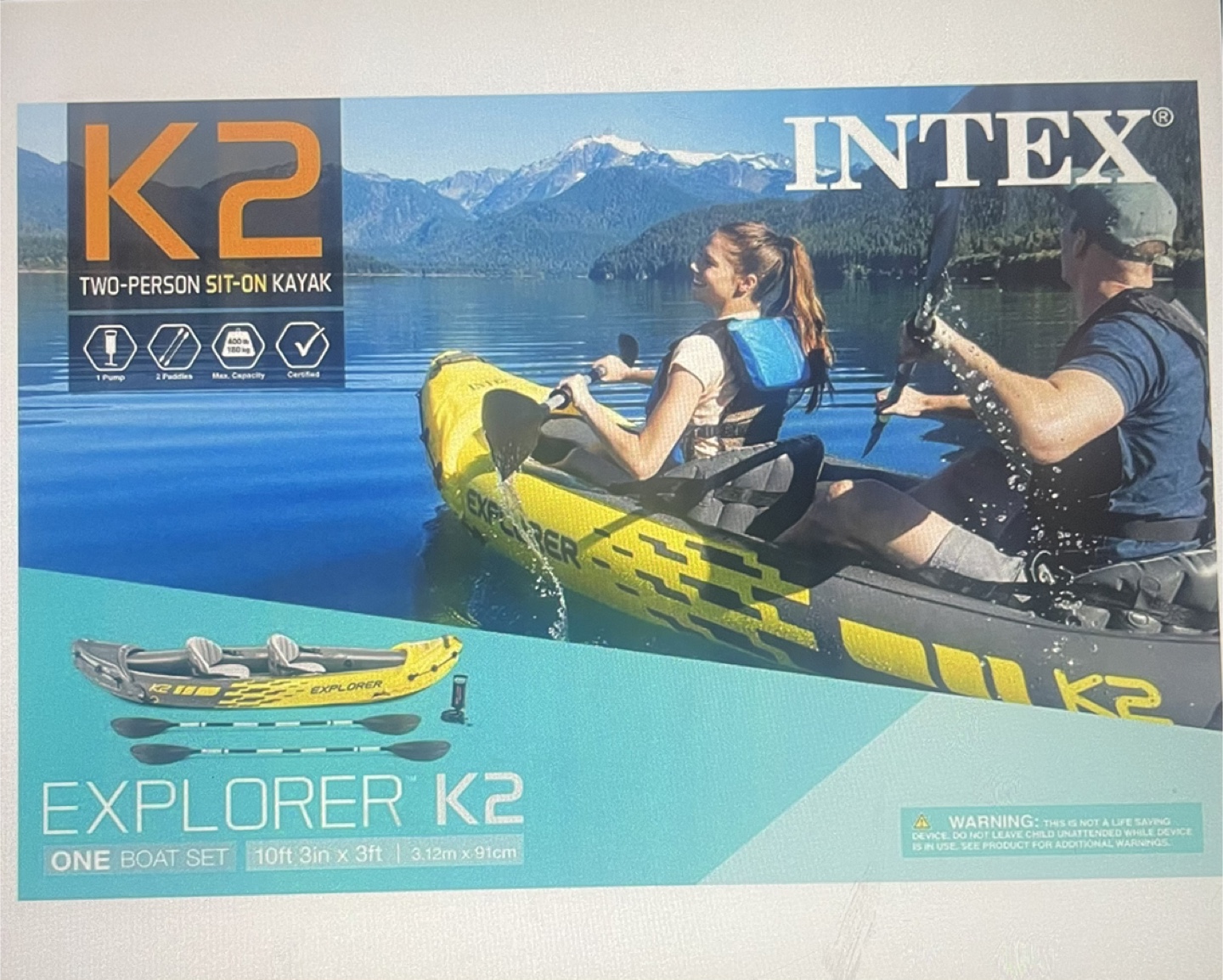 INTEX Explorer K2 Two-Person Inflatable Kayak - photo 2