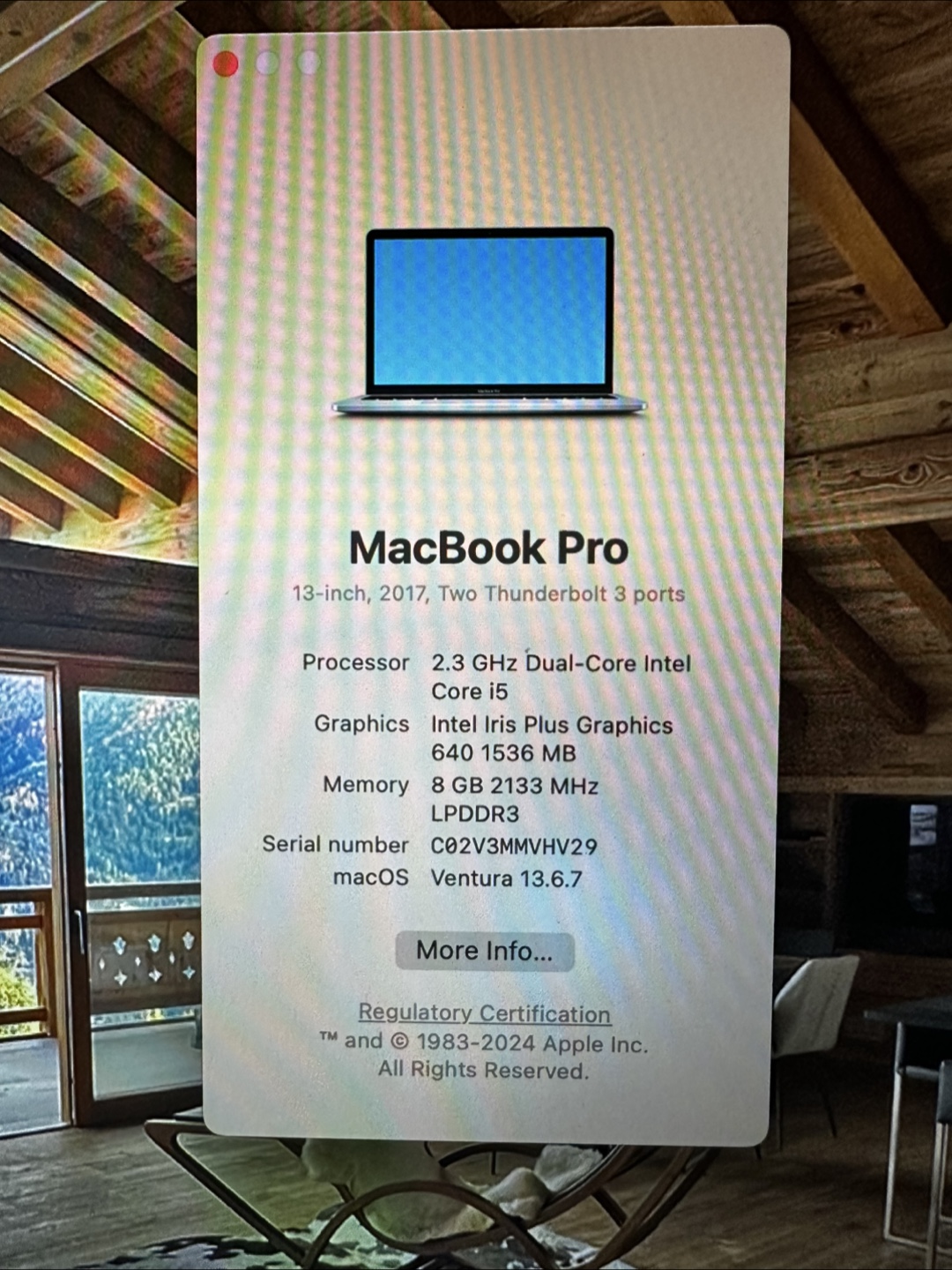 2017 MacBook Pro 13-inch, Space Gray, 8GB RAM, 256GB SSD - photo 2