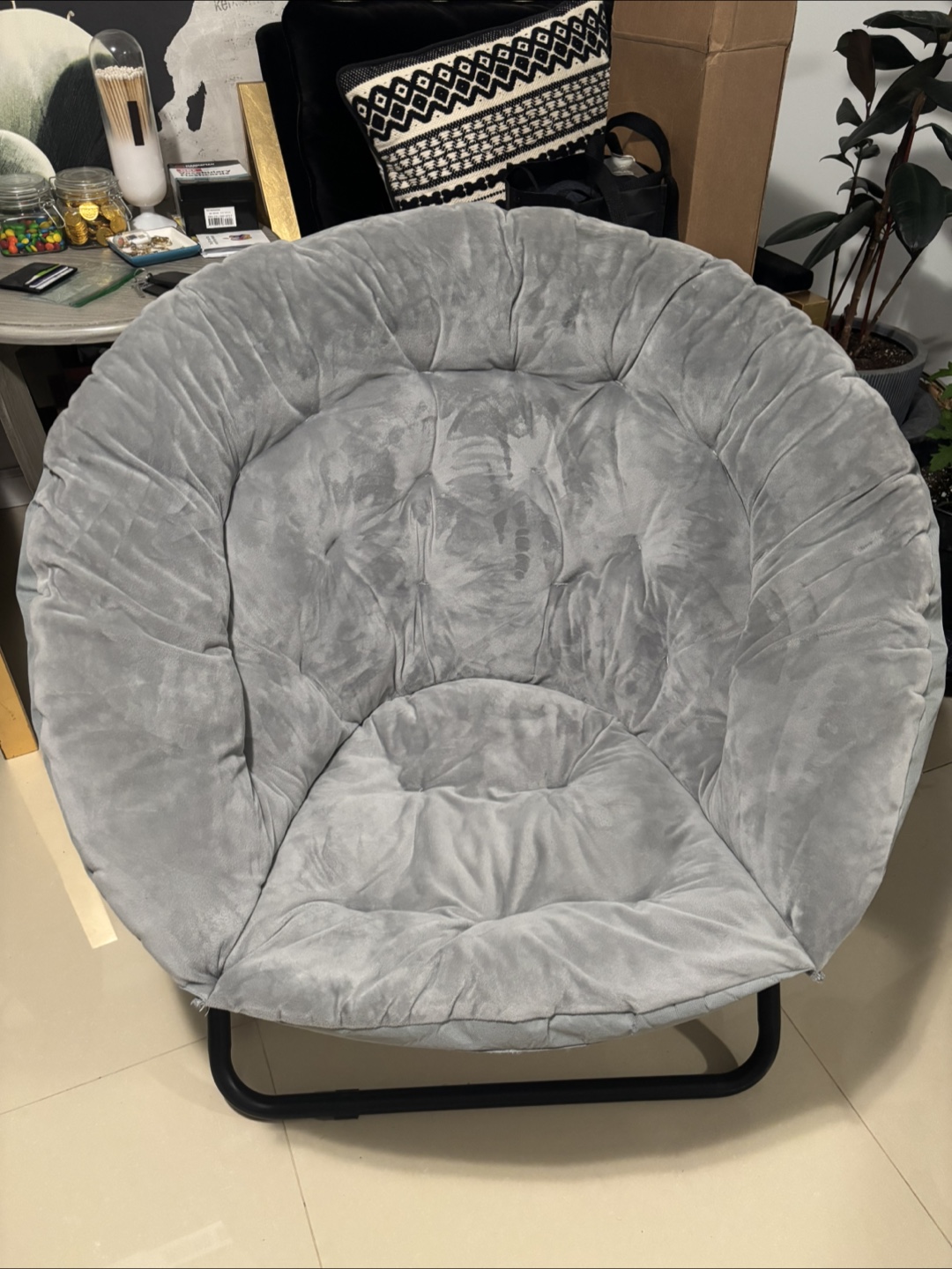 Gray Saucer Chairs - photo 2