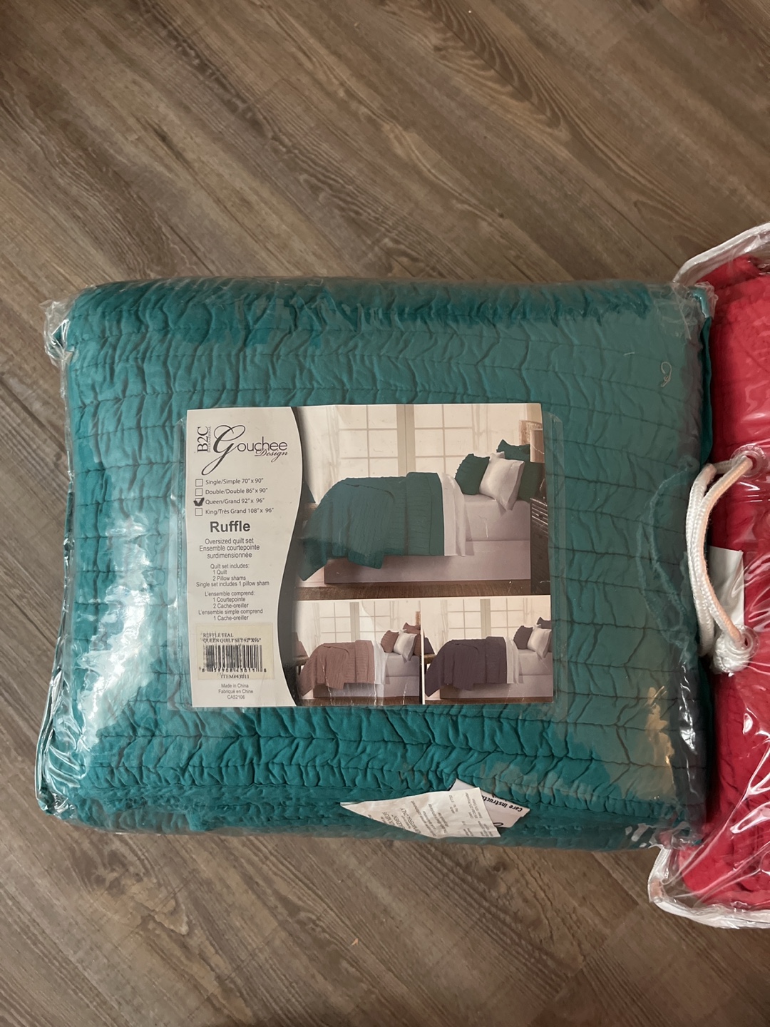 Gouchee Design Teal King Quilt Set - photo 5