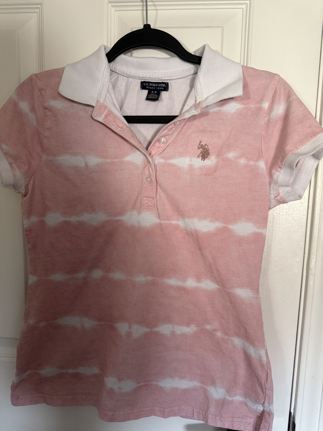 U.S. Polo Assn. Pink Tie-Dye Polo Shirt