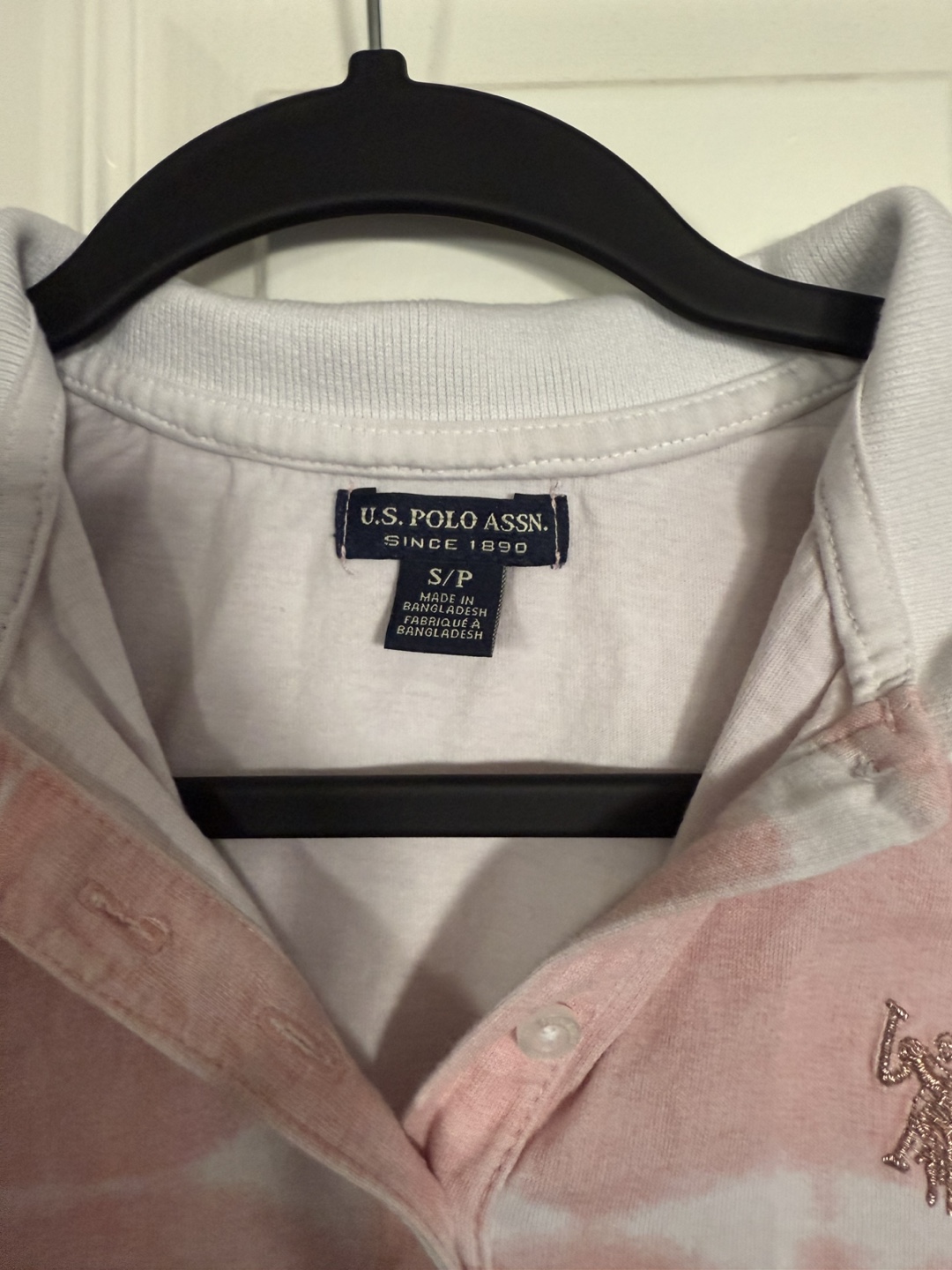 U.S. Polo Assn. Pink Tie-Dye Polo Shirt - photo 2