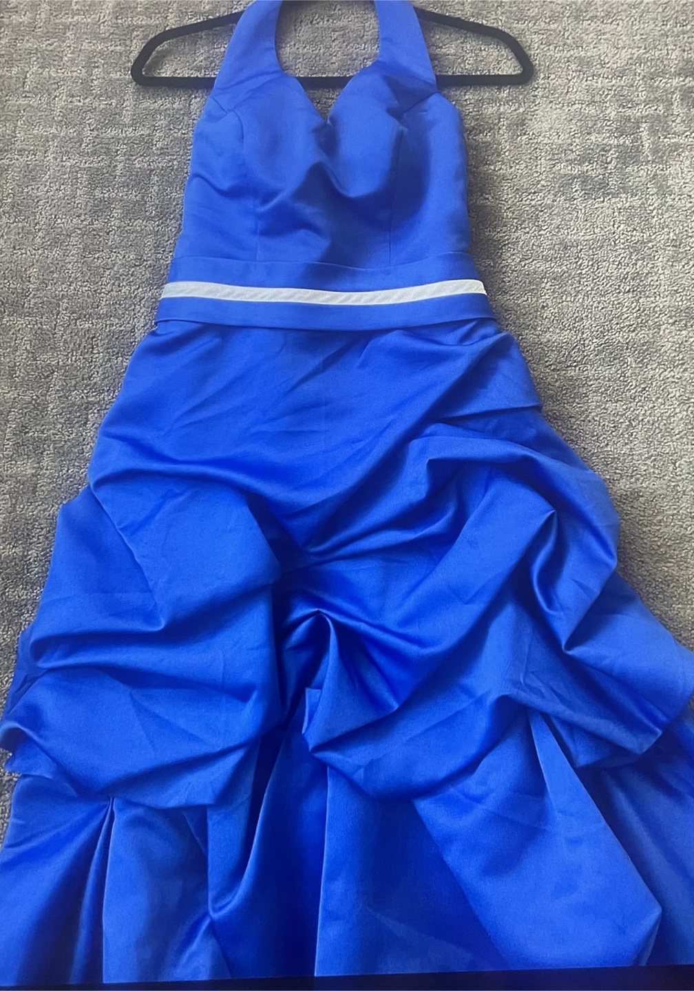 Royal Blue Halter  Dress