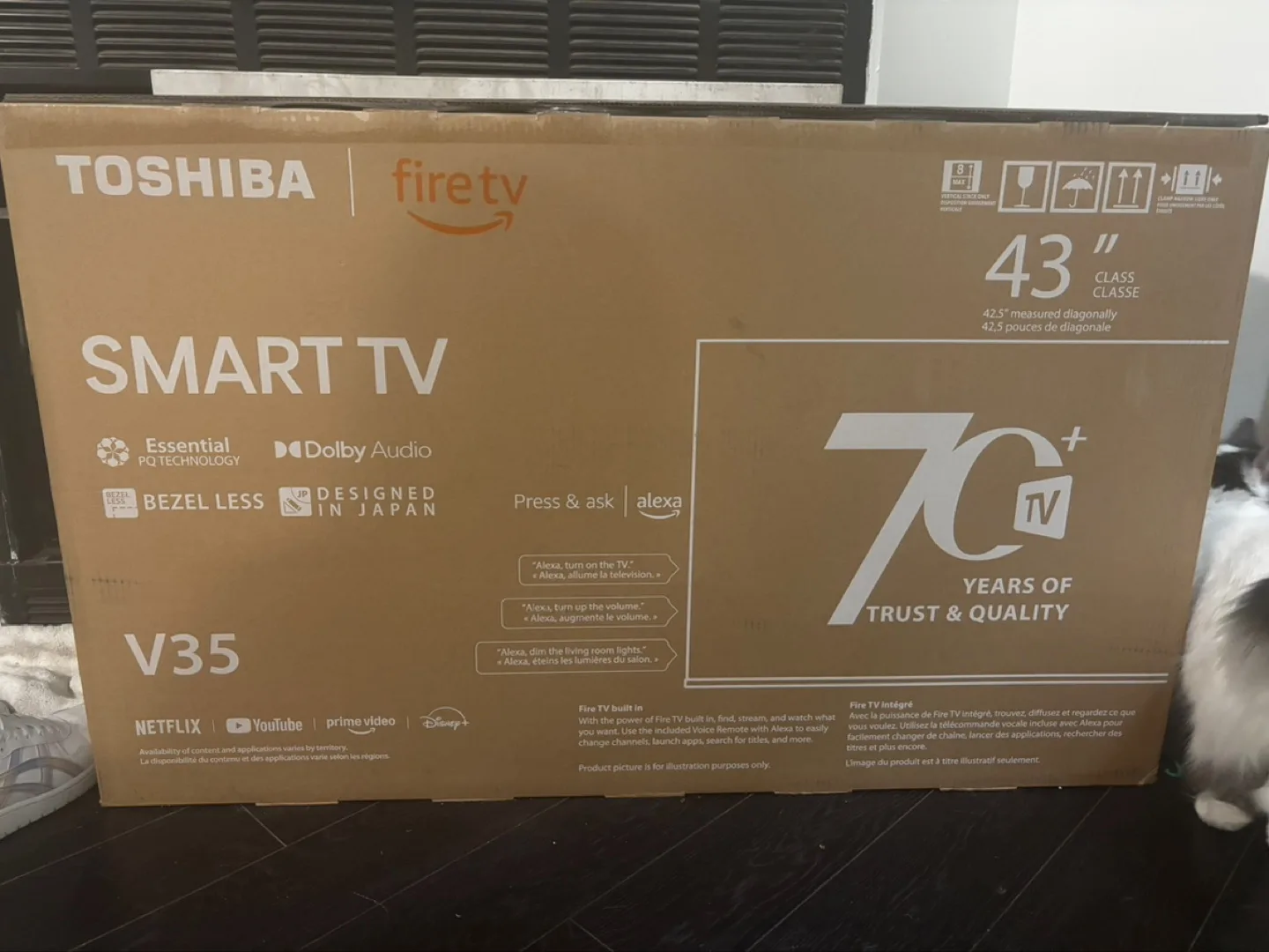 Brand new Toshiba 43" 1080p HD LED Fire Smart TV - New in Box thumbnail