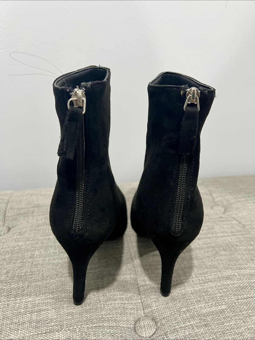Black Suede Ankle Boots - photo 3