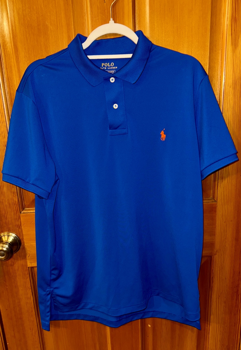 Polo Ralph Lauren Performance Polo Shirt - Size L - Royal Blue