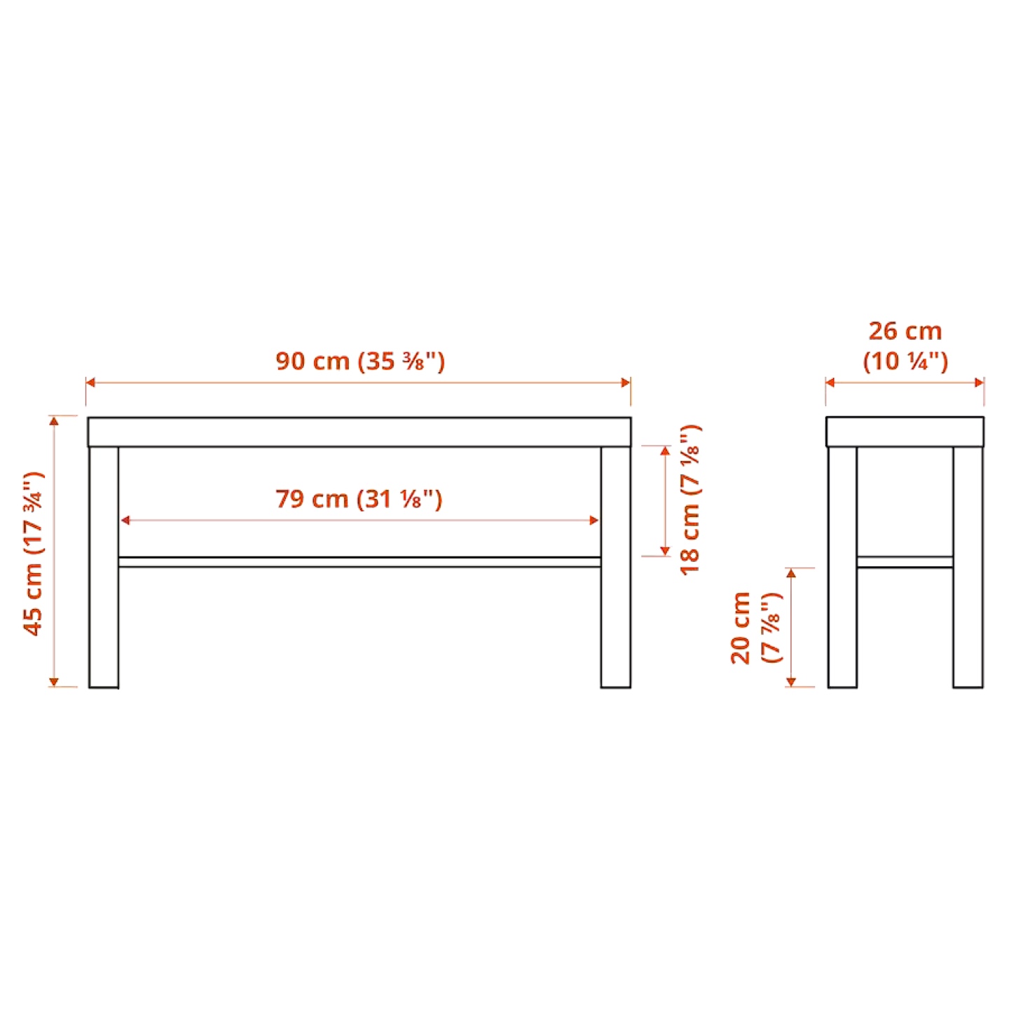 White TV Stand with Shelf - photo 3
