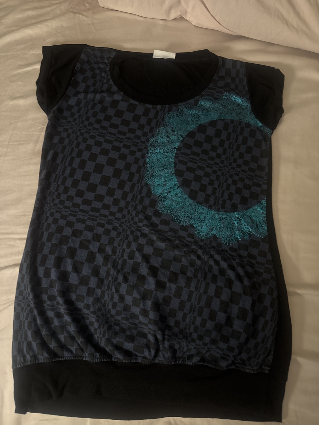 Unique Checkered Mini Tops