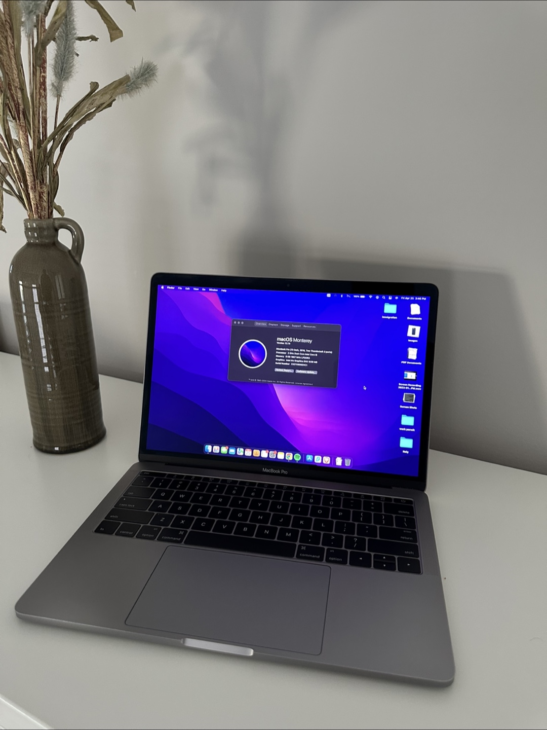 MacBook Pro 13-inch, 2016 8GB ram, 256GB SSD