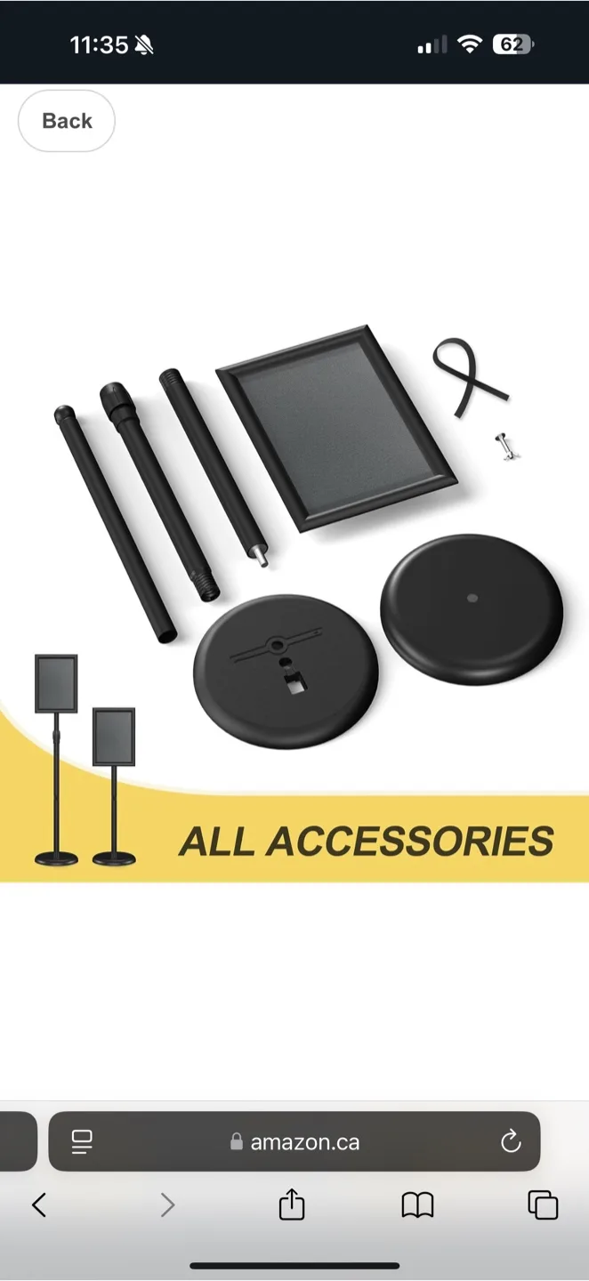 Adjustable Floor Standing Sign Holder Stand image indicator(5)