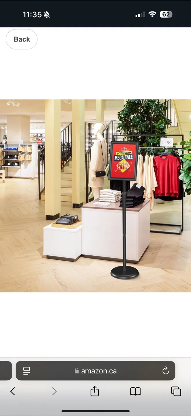 Adjustable Floor Standing Sign Holder Stand image indicator(6)