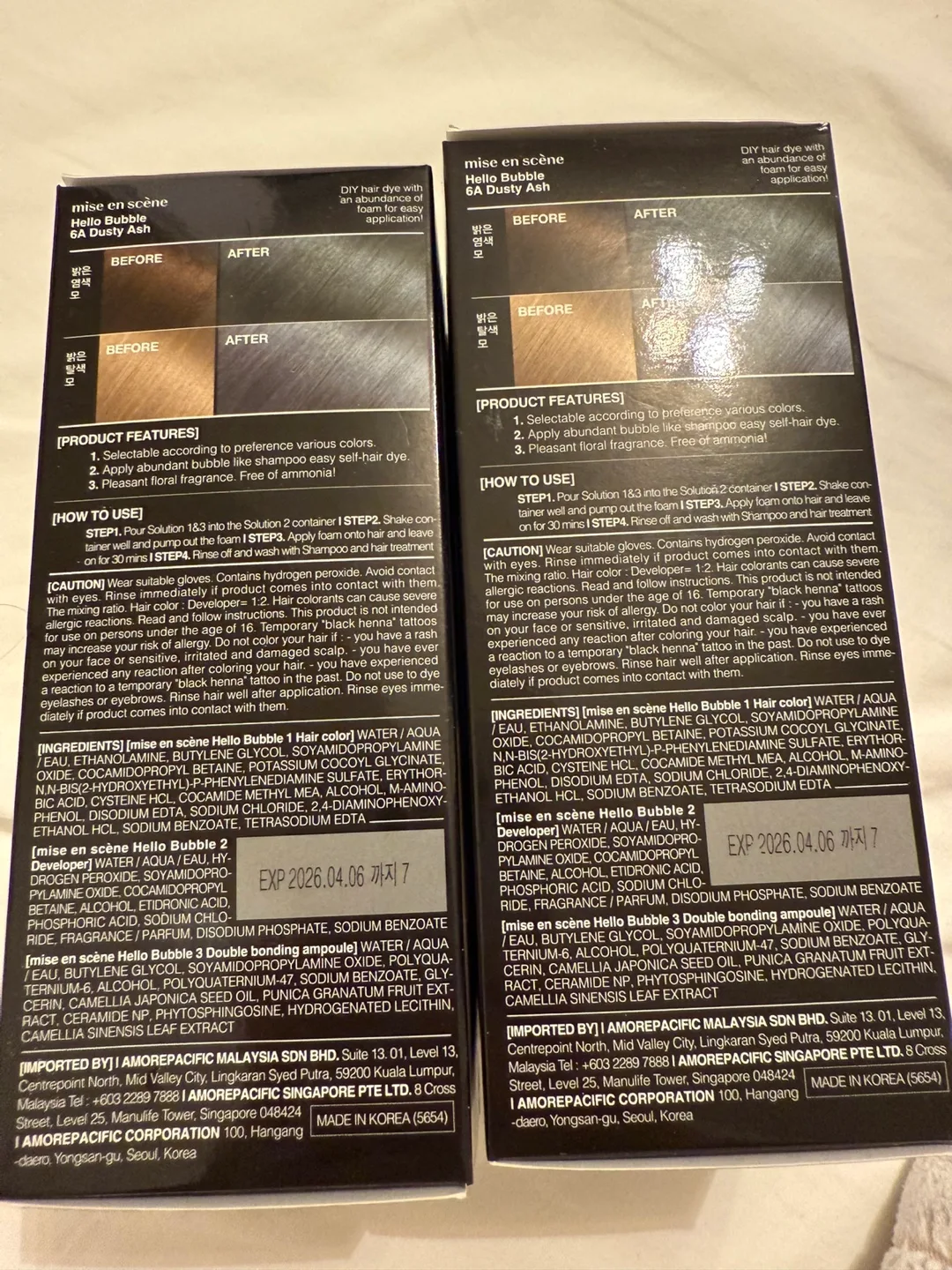 Mise en scène Hello Bubble Foam Hair Dye (6A - Dusty Ash) image indicator(2)