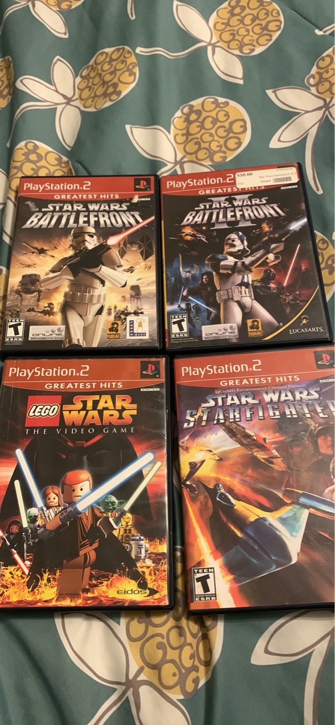 Star Wars PlayStation 2 Games - Bundle of 4
