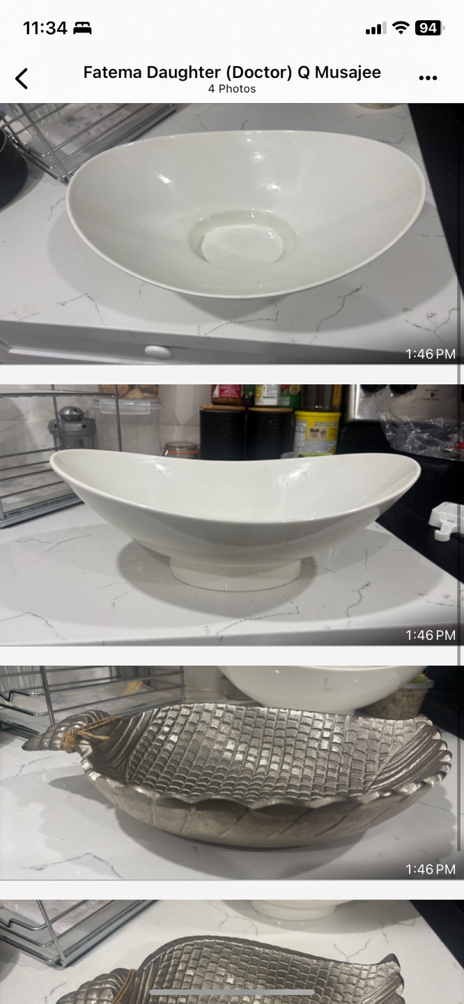 White oval platter new $20