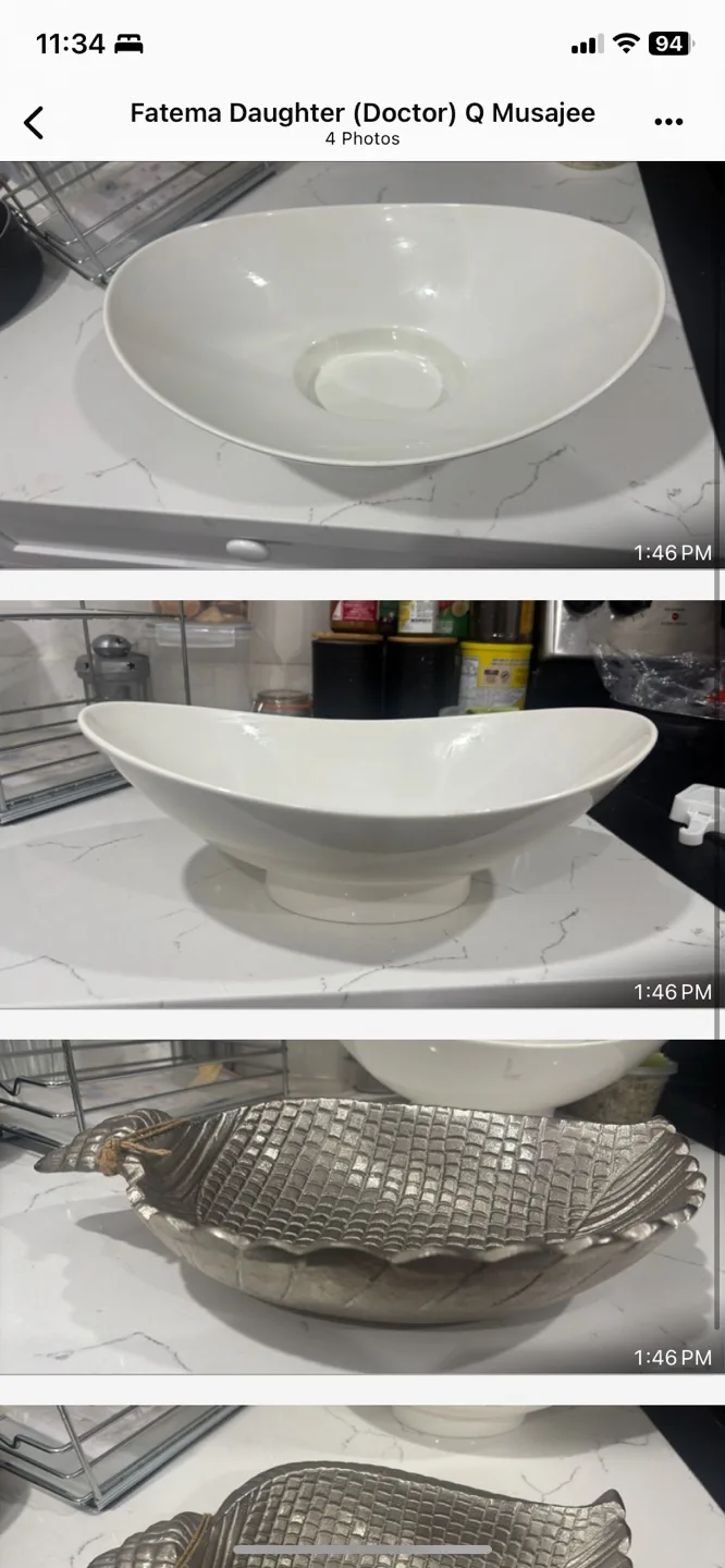 White oval platter new $20