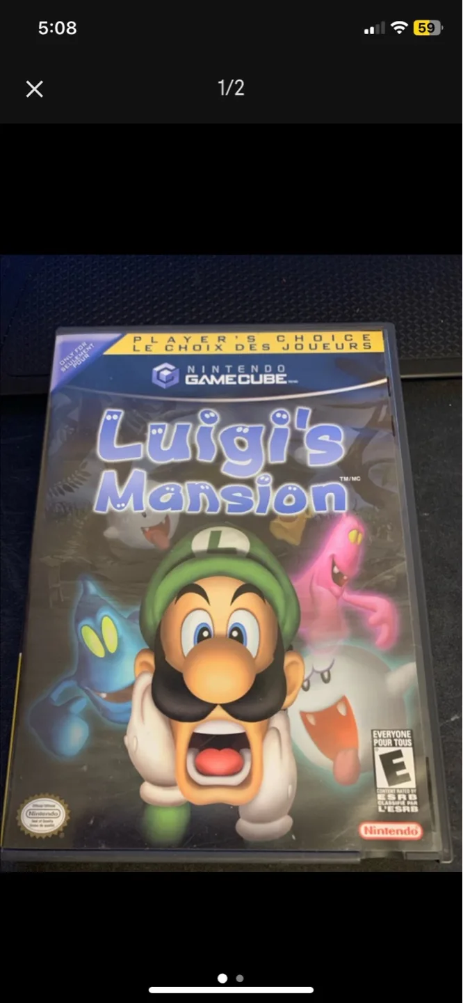Luigi's Mansion GameCube Game thumbnail
