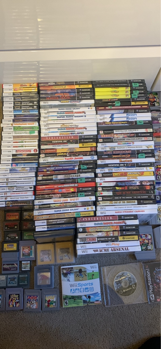 Huge Video Game Collection - Wii, DS, GameCube & More!