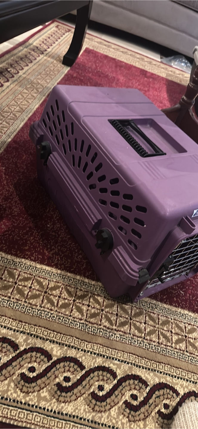 Petmate Deluxe Pet Porter Jr. Purple Pet Carrier - photo 2