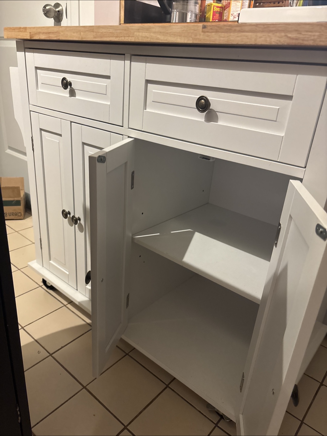 Kitchen Island Cart with wheels - photo 4