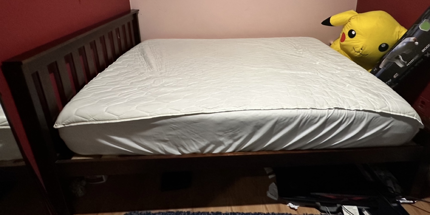 Full-Size Wooden Bed Frame