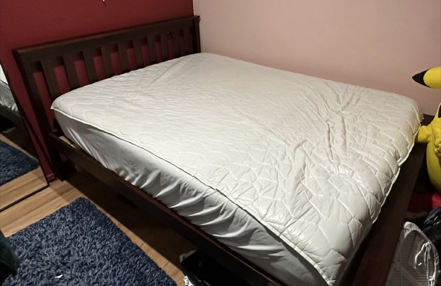 Full-Size Wooden Bed Frame - photo 2