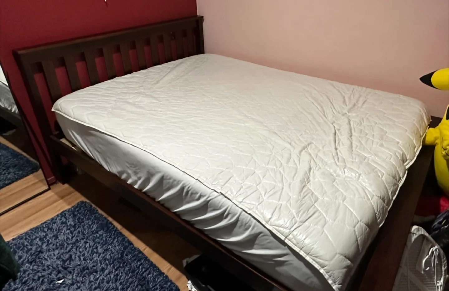 Full-Size Wooden Bed Frame image indicator(2)