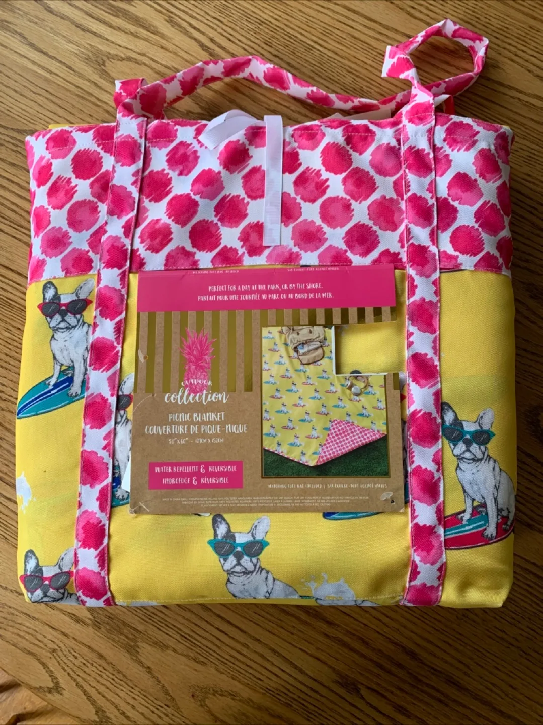 Reversible Picnic Blanket Tote Bag thumbnail