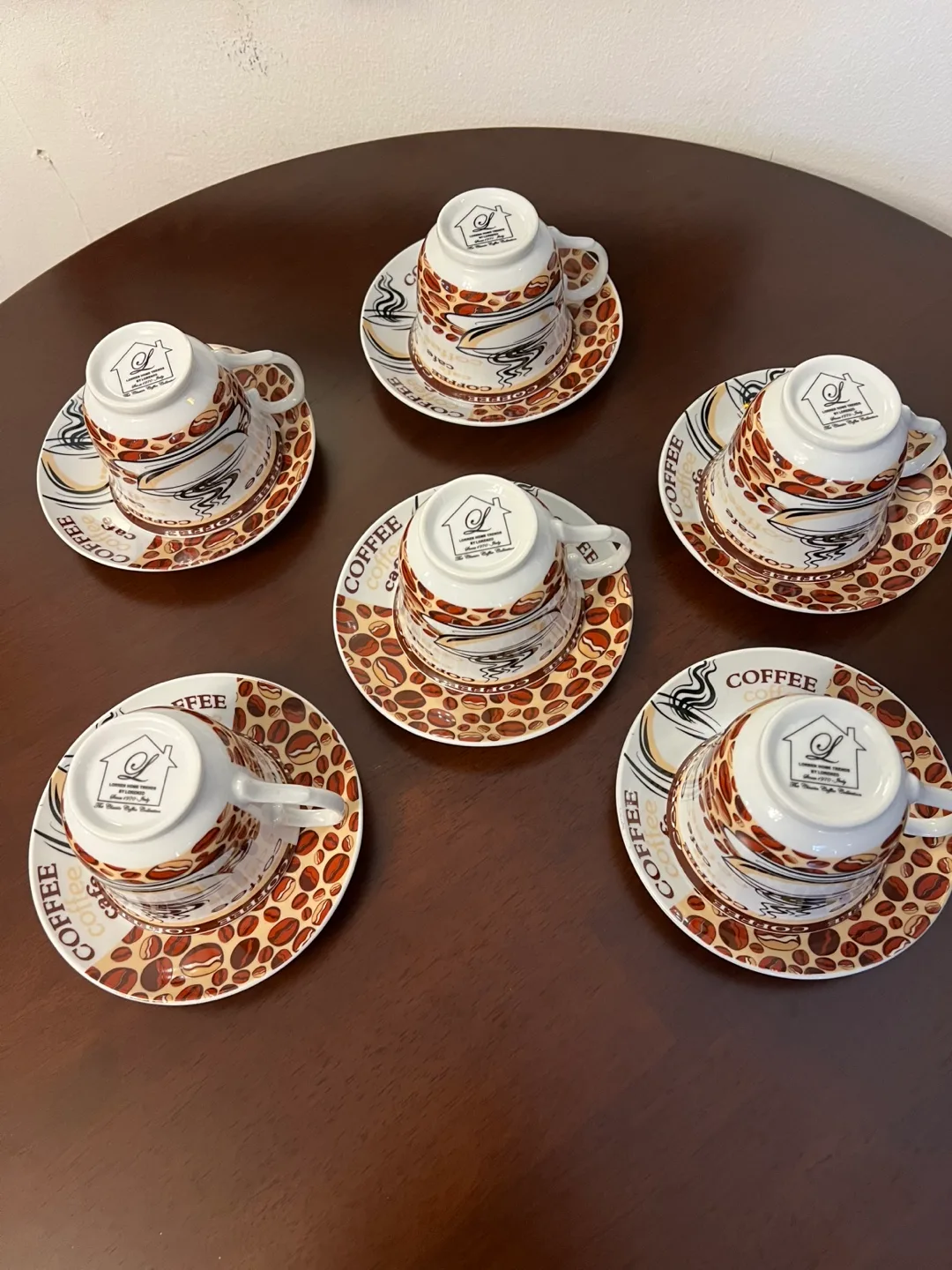 Vintage tea cups or expreso coffe capuccino image indicator(5)