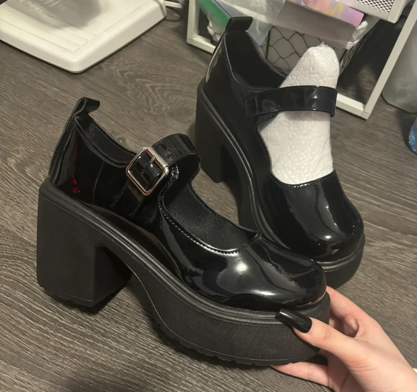 Cute Dolly Mary Jane Chunky Heels thumbnail