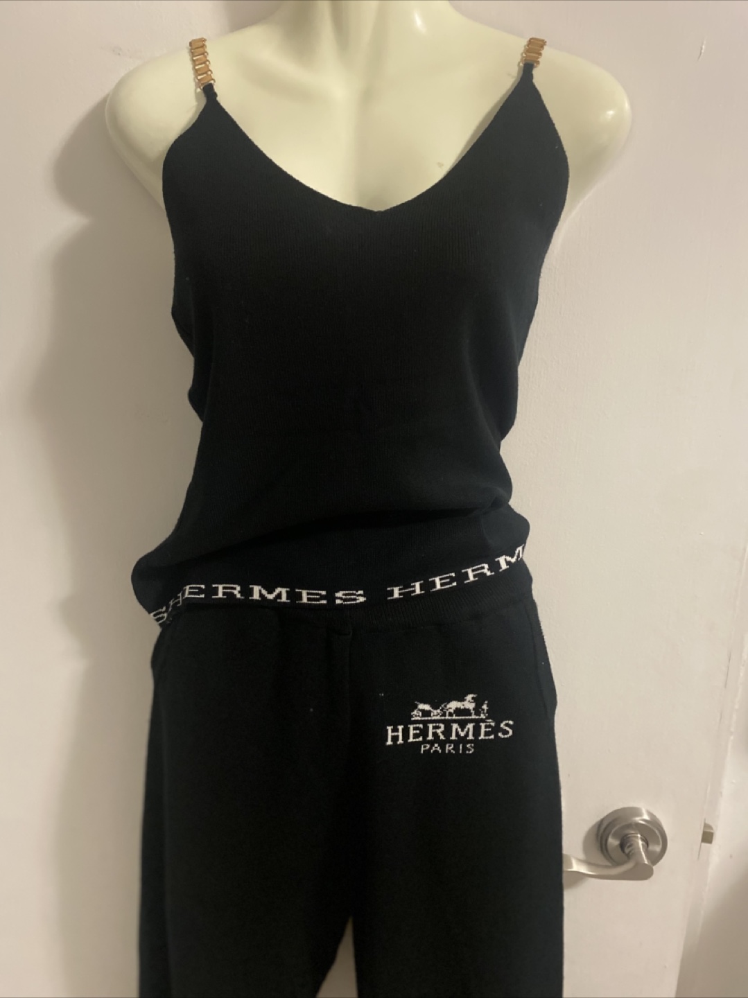 Hermes Paris Black Knit Lounge Set - photo 2