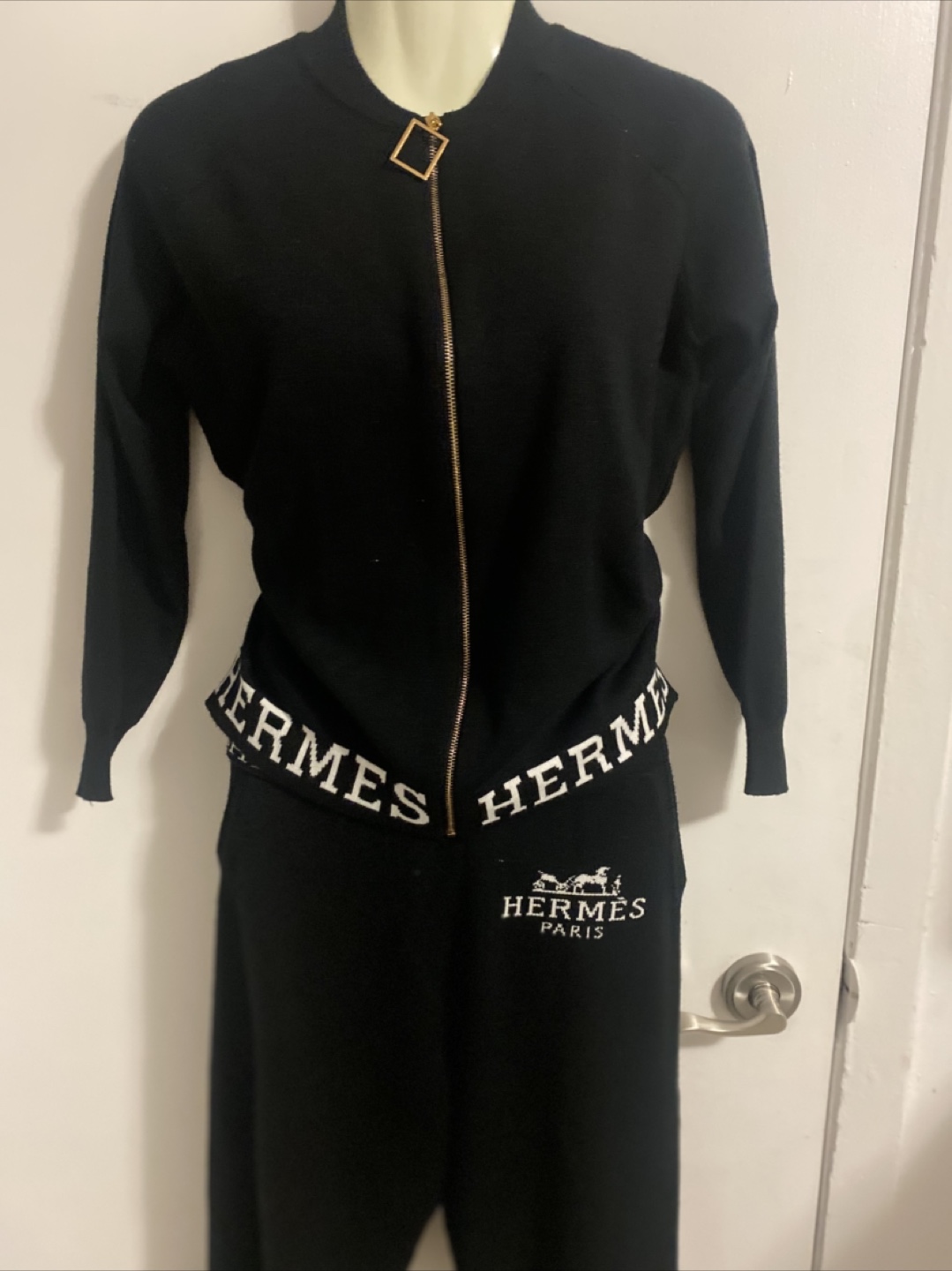 Hermes Paris Black Knit Lounge Set - photo 3