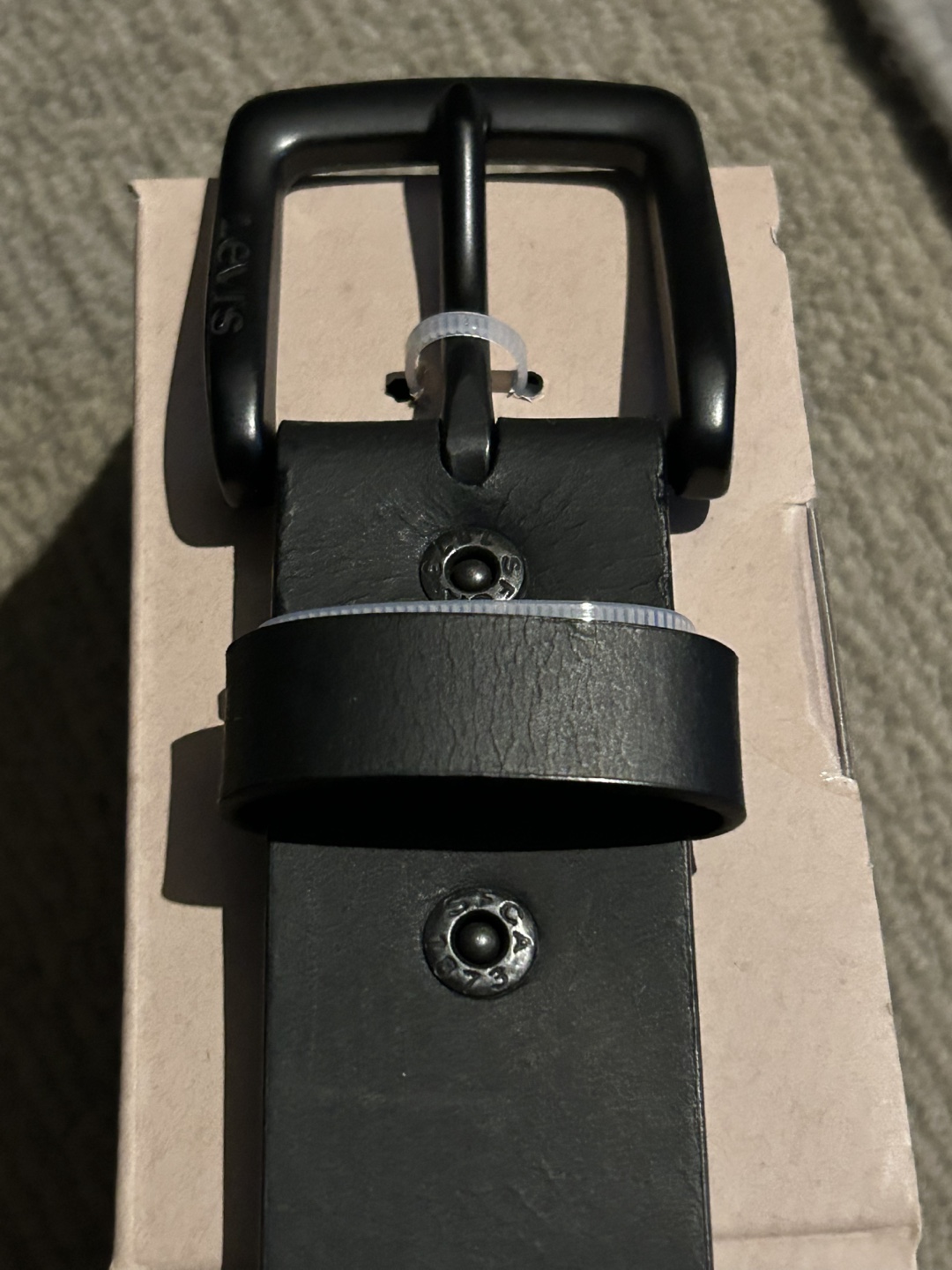 Brand New Levi's Men's 100% Genuine Leather Belt - Black - photo 3