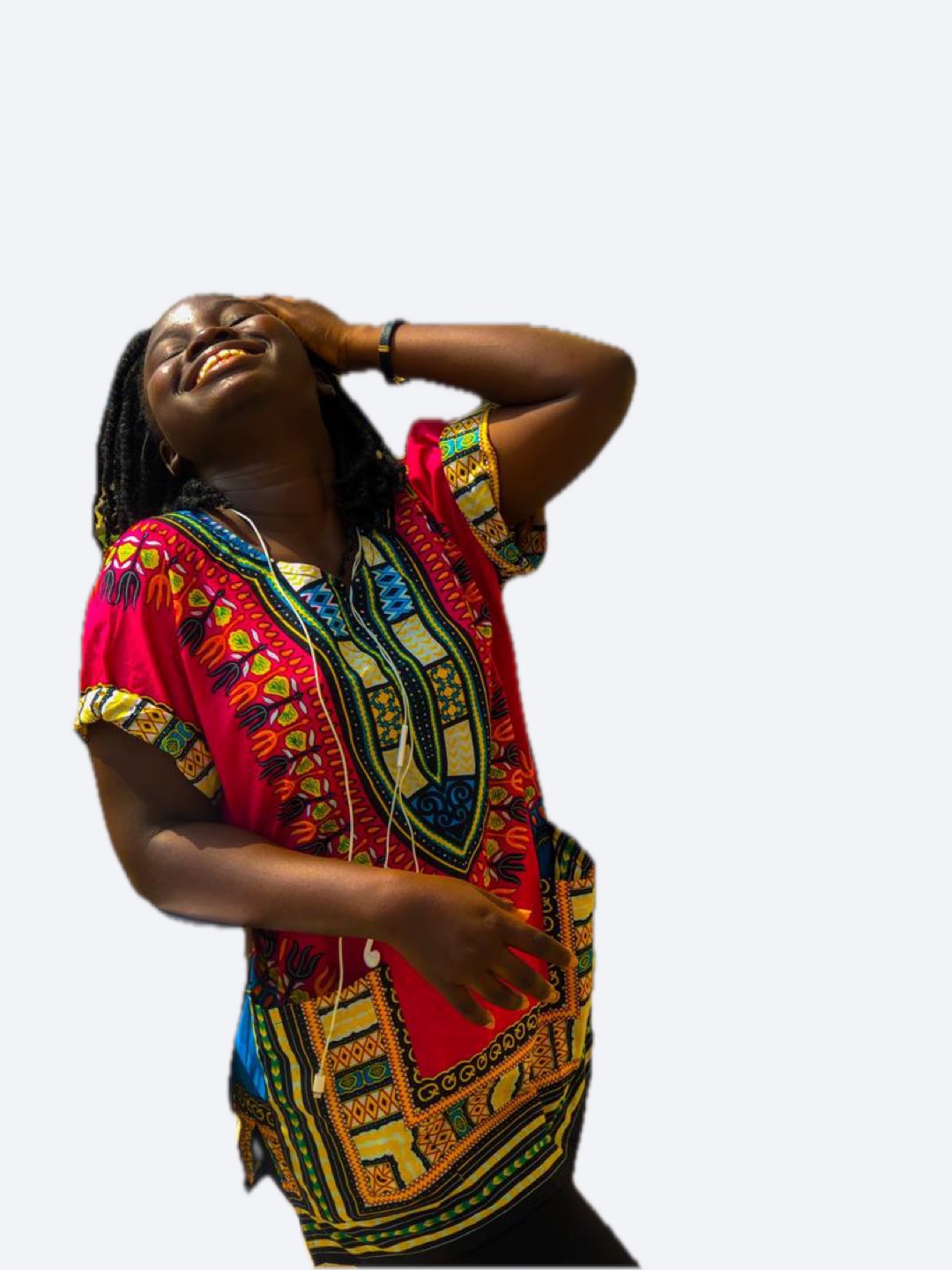Vibrant African Print Dashiki Top - photo 3