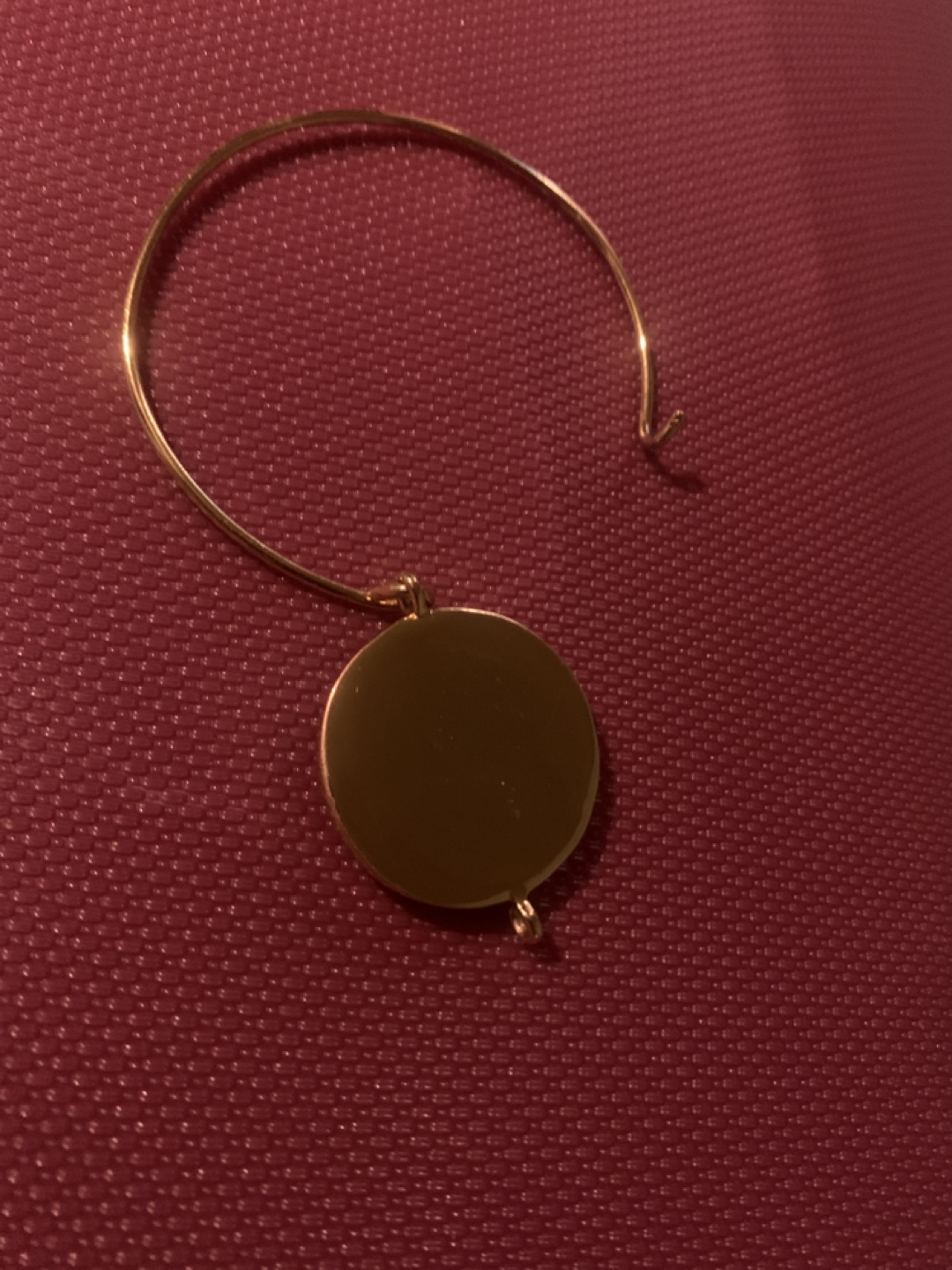 Gold-tone marble bangle bracelet - photo 2