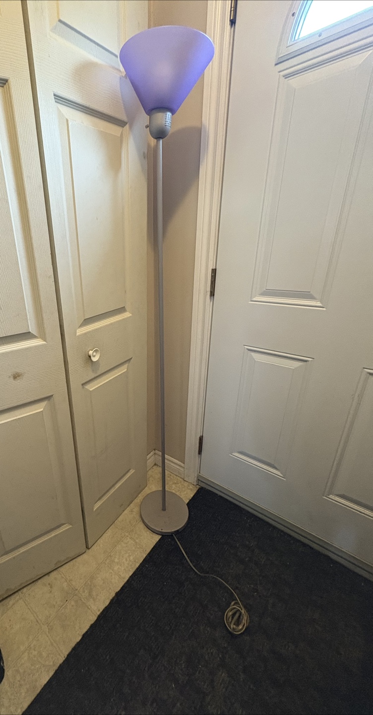 Tall Purple Floor Lamp