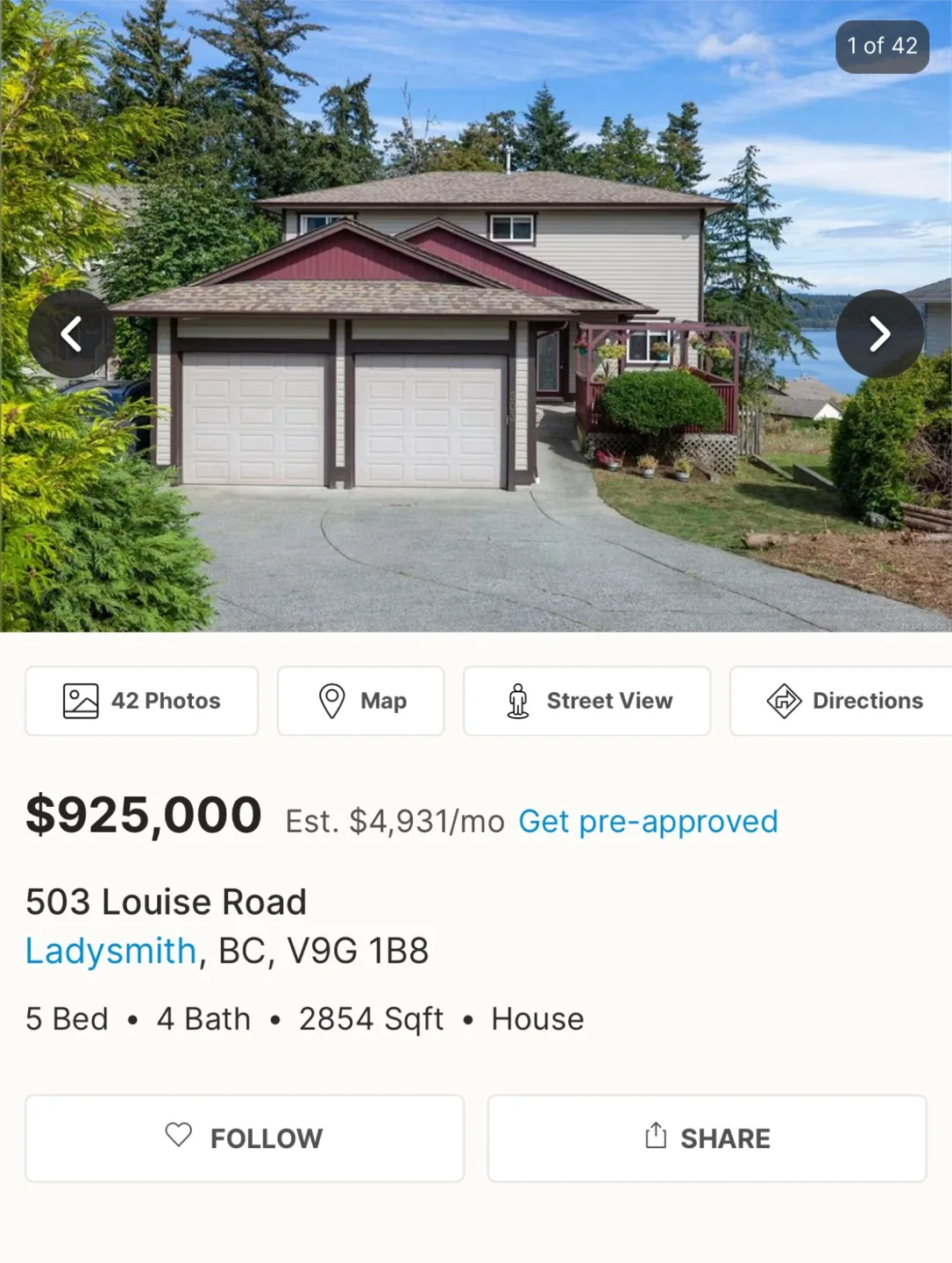 Ladysmith Waterfront Home - 5 Bed, 4 Bath image indicator(9)