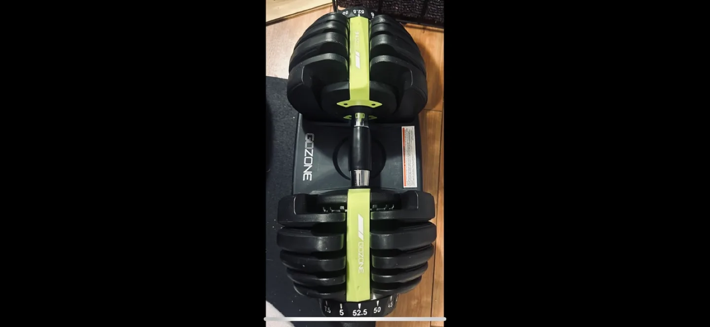 GoZone 10lb-52.5lb Single Adjustable Dumbbell image indicator(3)
