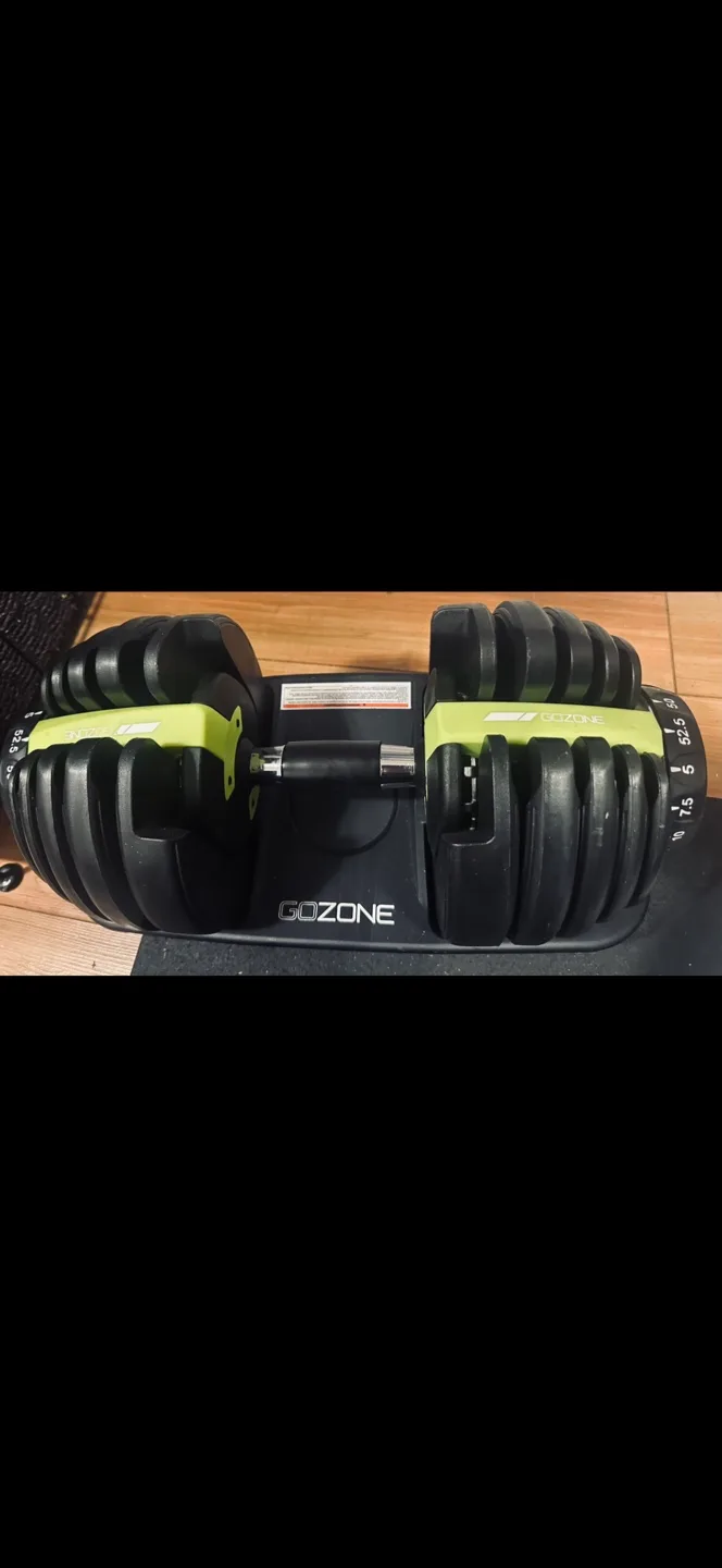 GoZone 10lb-52.5lb Single Adjustable Dumbbell image indicator(2)